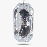 Gem Plastic Ornament Rectangle - Set of 12