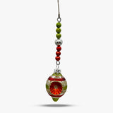 Vintage Multi-Color Glass Dangle Ornament