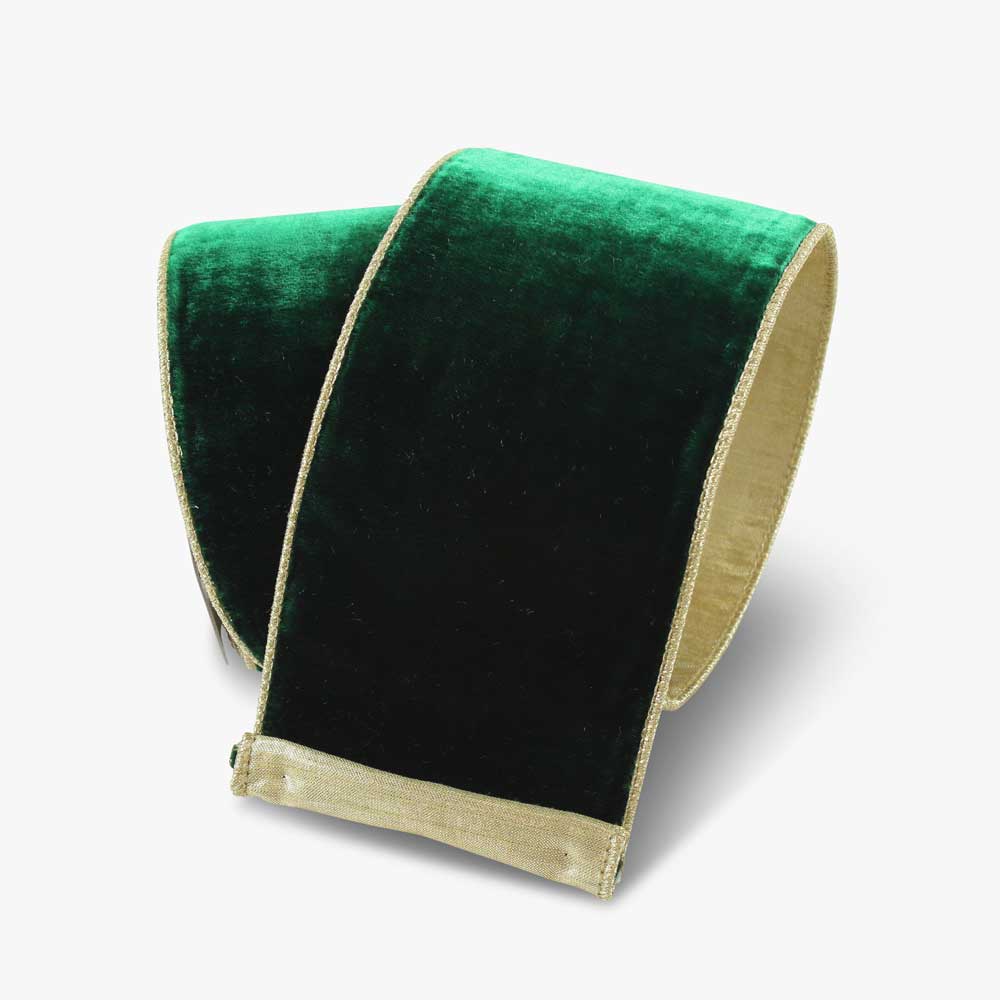 Emerald Green Flashy Velvet Ribbon