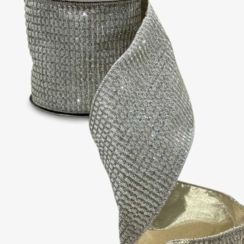Silver Metallic Mesh Ribbon | Fancy Face Designs– FancyFace