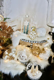 Paper House Snow Globe Ornament - Set of 4