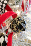 Geometric Glass Ball Ornament