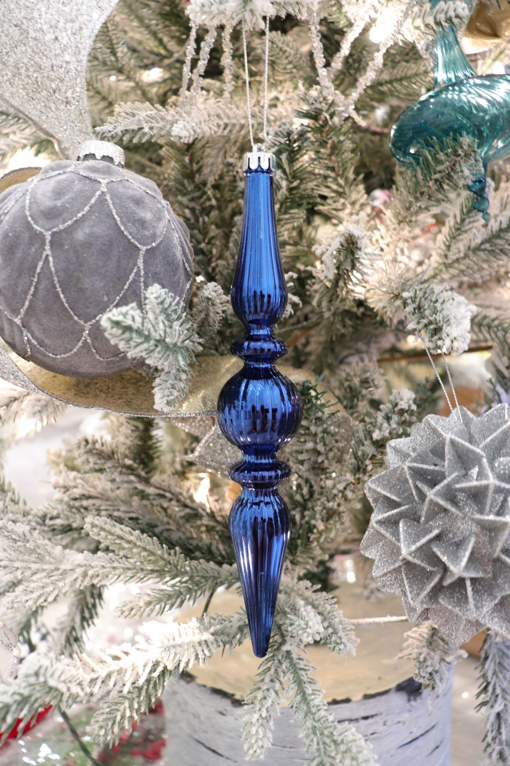 (Copy) Shatterproof Blue Finial Ornament