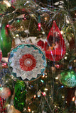 Reflector Glass Ball Ornament with Pearl - Multi-Color