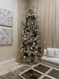 Triple Oval Iridescent Finial Glass Ornament