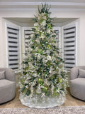 Triple Oval Clear Finial Glass Ornament