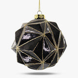 Geometric Glass Ball Ornament