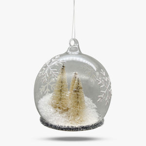 (Copy) Bottle Brush Trees in Snow Globe Ornament