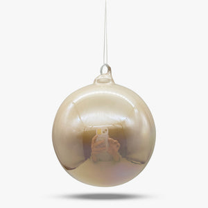 Iridescent Glass Ball Ornament - Set of 4