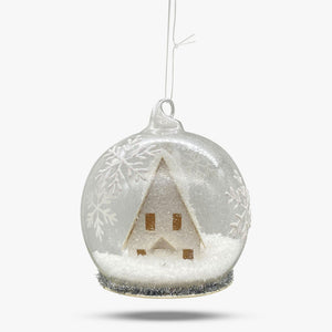 (Copy) Paper House Snow Globe Ornament