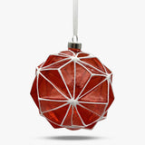 Geometric Glass Ball Ornament