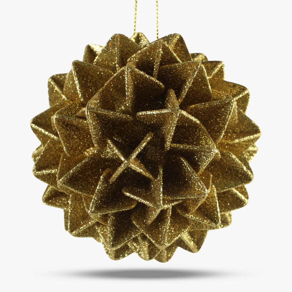 Shatterproof Glitter Ball Ornament - Set of 6
