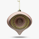 Shatterproof Pink & Gold Reflector Onion Ornament
